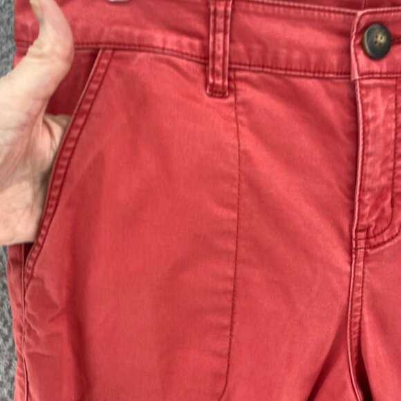 CAbi Pants Womens 10 Hutton Nantucket Red Skinny Jogger Ankle Stretch Pockets - Picture 5 of 13